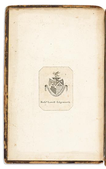 Edgeworth, Maria (1768-1849) Letters for Literary Ladies, Authors Presentation Copy to her Father.